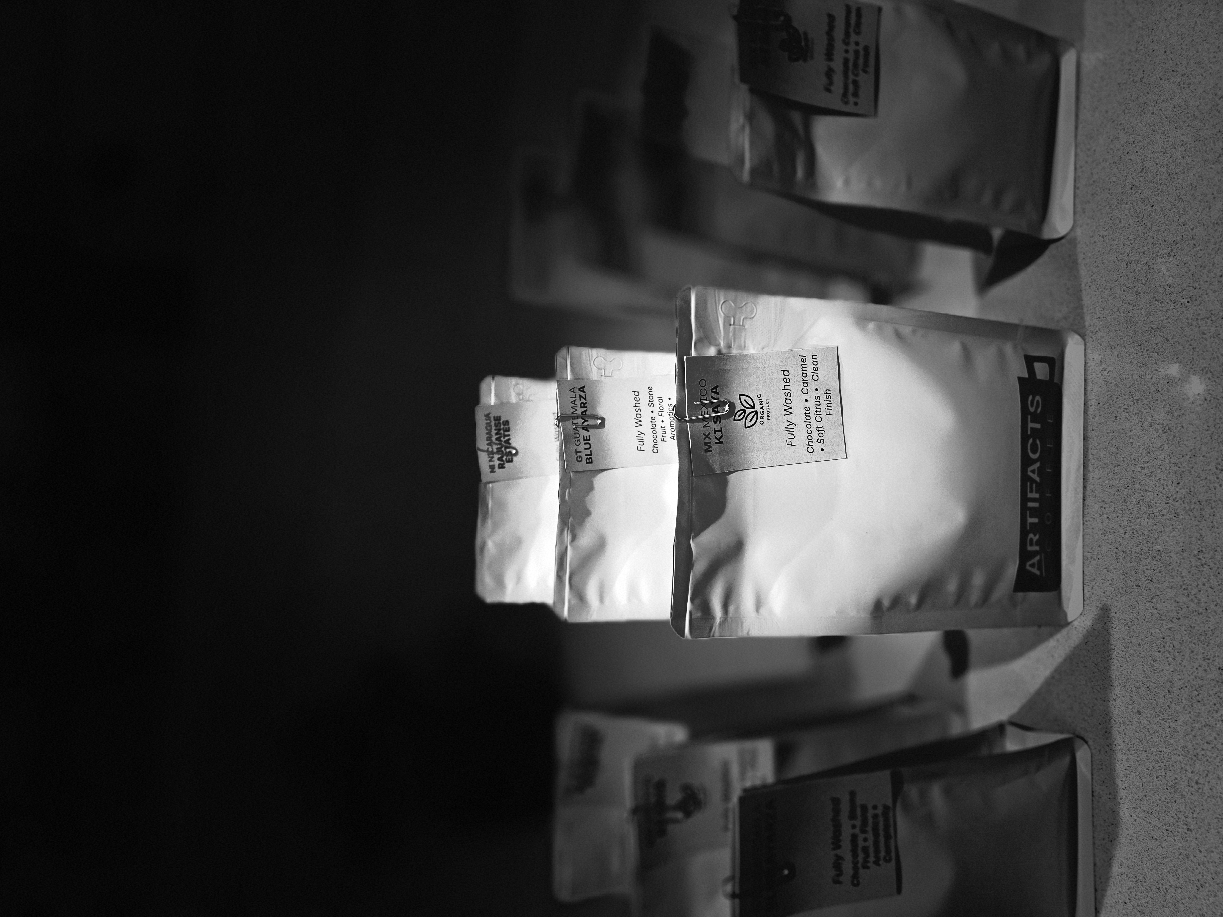 Artifacts Coffee bean lineup