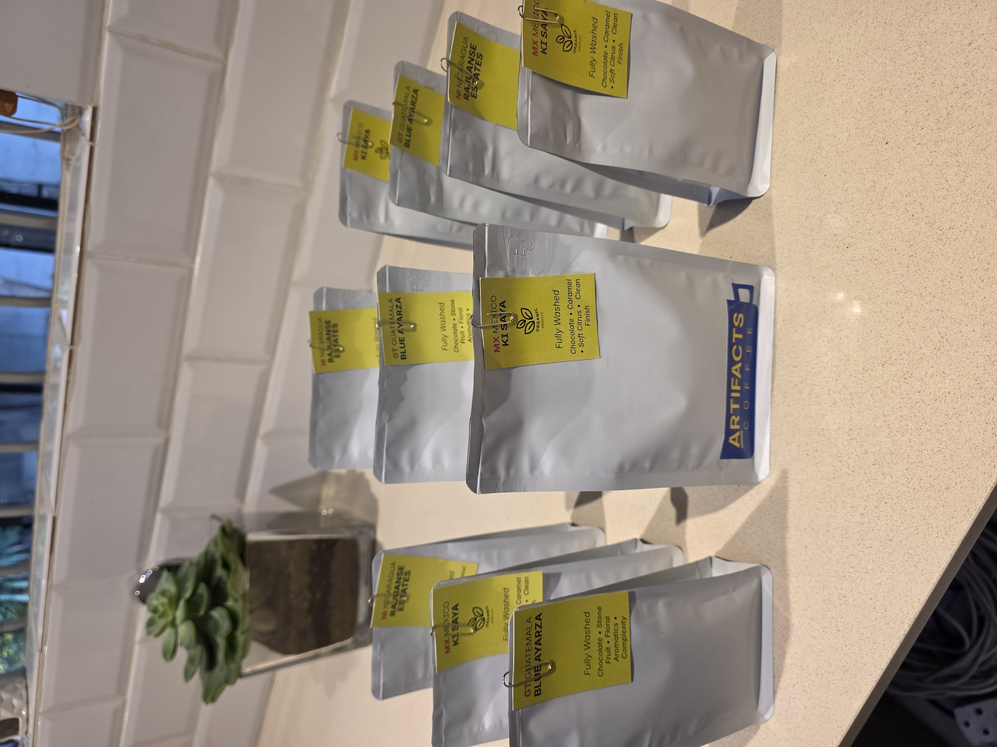 Artifacts Coffee labels